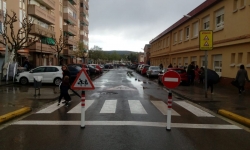 avinguda Mas Catarro tallada al trànsit entrades i sortides escola