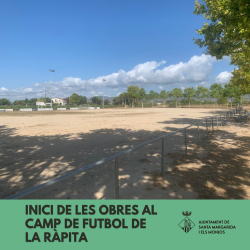 Obres camp de futbol la Ràpita