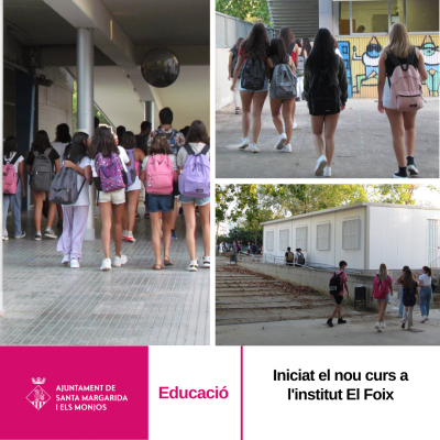 Inici de curs a l'institut El Foix