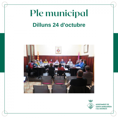Sessió ordinària del ple de l'Ajuntament de SMMonjos