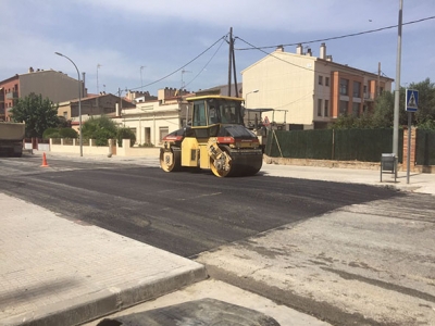 Plataforma elevada a l'avinguda de Catalunya