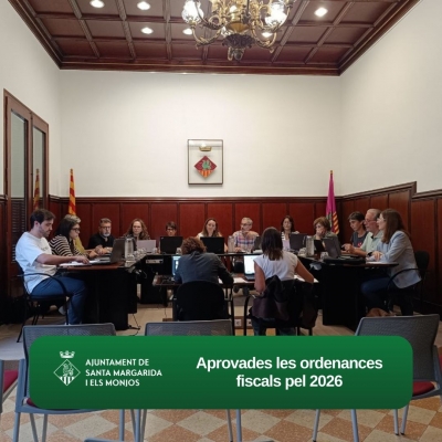 Ple de l'Ajuntament de Santa Margarida i els Monjos